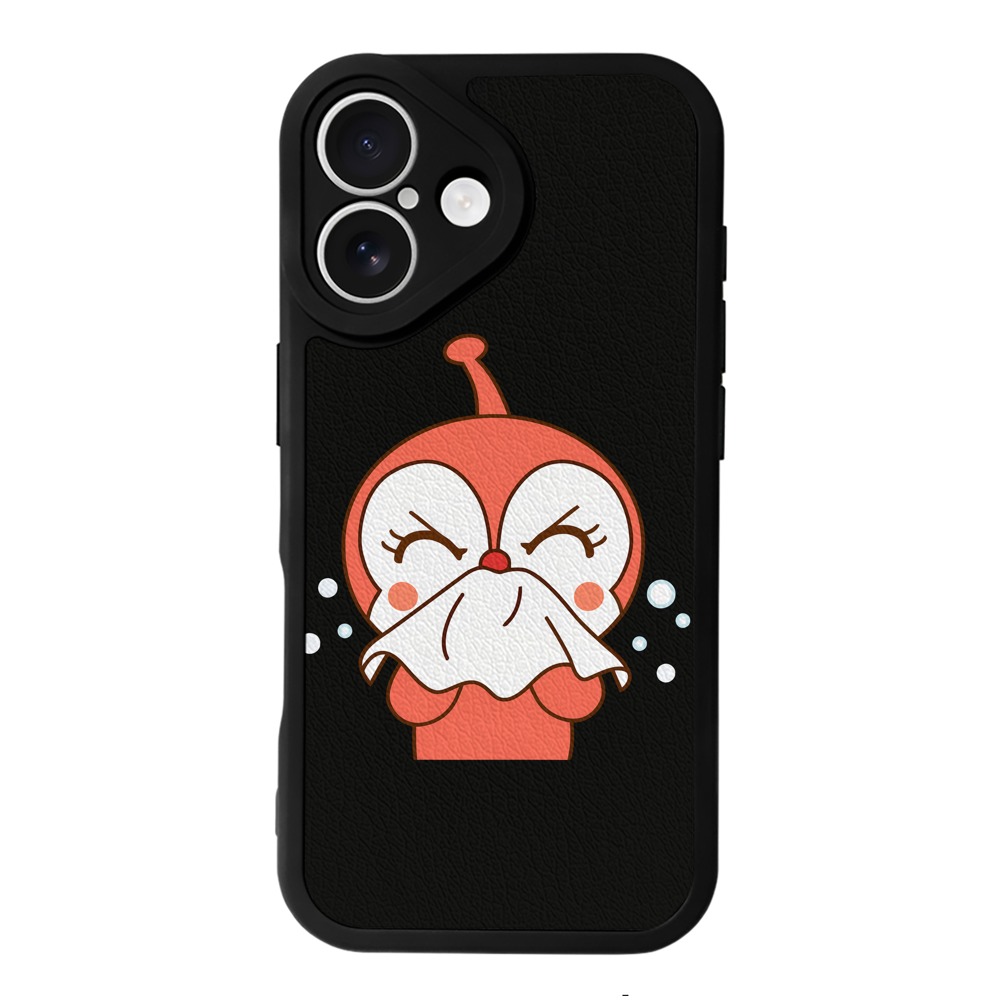 （画像用） アンパンマン Anpanman 【iPhone 16シリーズ対応】シリコンスマホケース（レザー調） 材質：シリコン